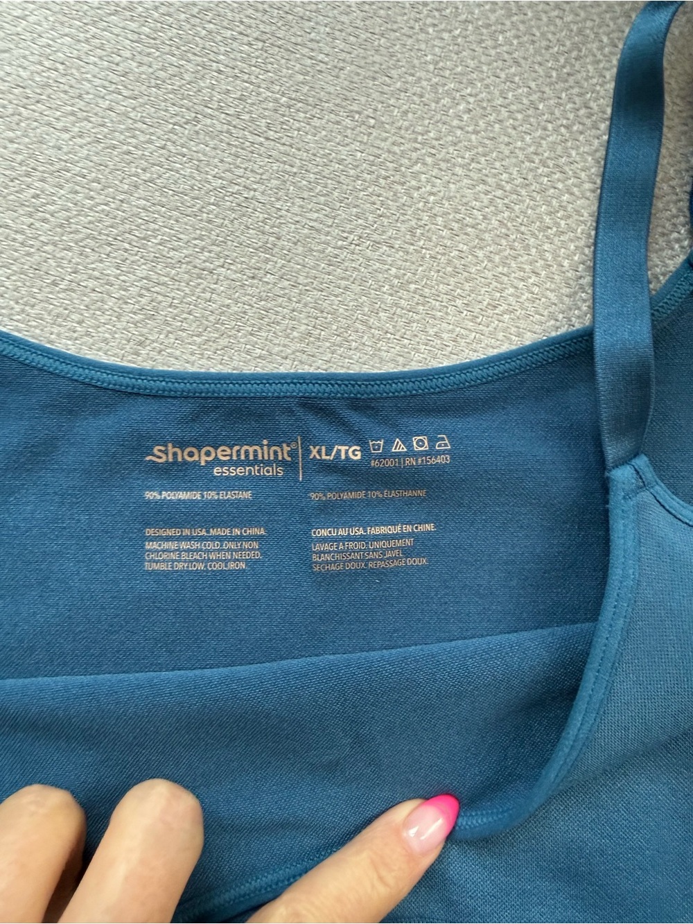 Shapermint Adjustable-Strap Camisoles — Teal and Blue - Picture 2 of 3